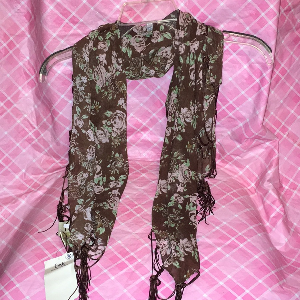 🎈SALE🎈🧣SCARF #23 “BROWN FLORAL BEAUTY”🧣